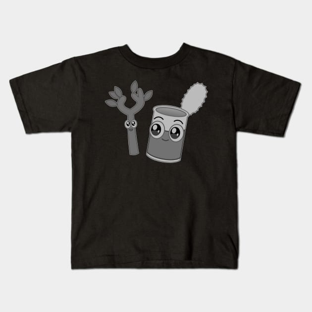 stick // canny Kids T-Shirt by Super Human Squad